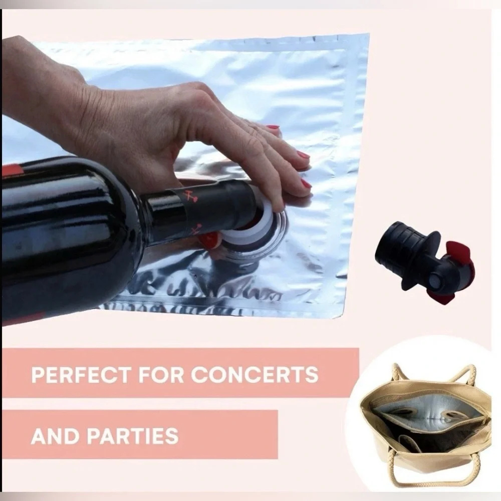 Chic Tan Wine Dispenser Tote